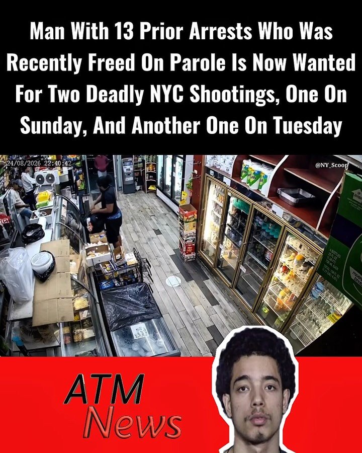 The #FBI is offering $25,000 for information leading to the arrest of 31-year-old #JesusAcosta, who is accused of killing two people within 2 days in #NYC.—First, on Sunday, August 23, 2026, he allegedly entered an American Best Wings and Pizza in Brooklyn, where he fatally shot a 44-year-old employee in the head and shot another 39-year-old employee at the same location in the leg, but he survived.—Then, on Monday night or early Tuesday morning, he allegedly entered a 149 Grill & Deli in the Bronx and shot an innocent customer before going behind the counter to steal money. He also allegedly stole from the customer’s backpack. The customer, identified as 33-year-old Tavon Shuler, did not survive.—Acosta reportedly has a long #criminal history, dating back to 2010 when he was arrested for #robbery at just 14 years old. In 2015, he reportedly shot a victim on a Subway platform in Harlem. He served 10 years for the shooting before being released on parole in April 2026.