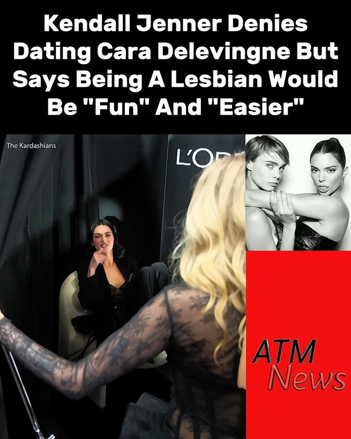 😮‍💨! Kendall Jenner said she has never felt a desire to have sex with women and denied ever dating Cara Delevingne, but joked that dating women would be “easier.”—🎥 The Kardashians