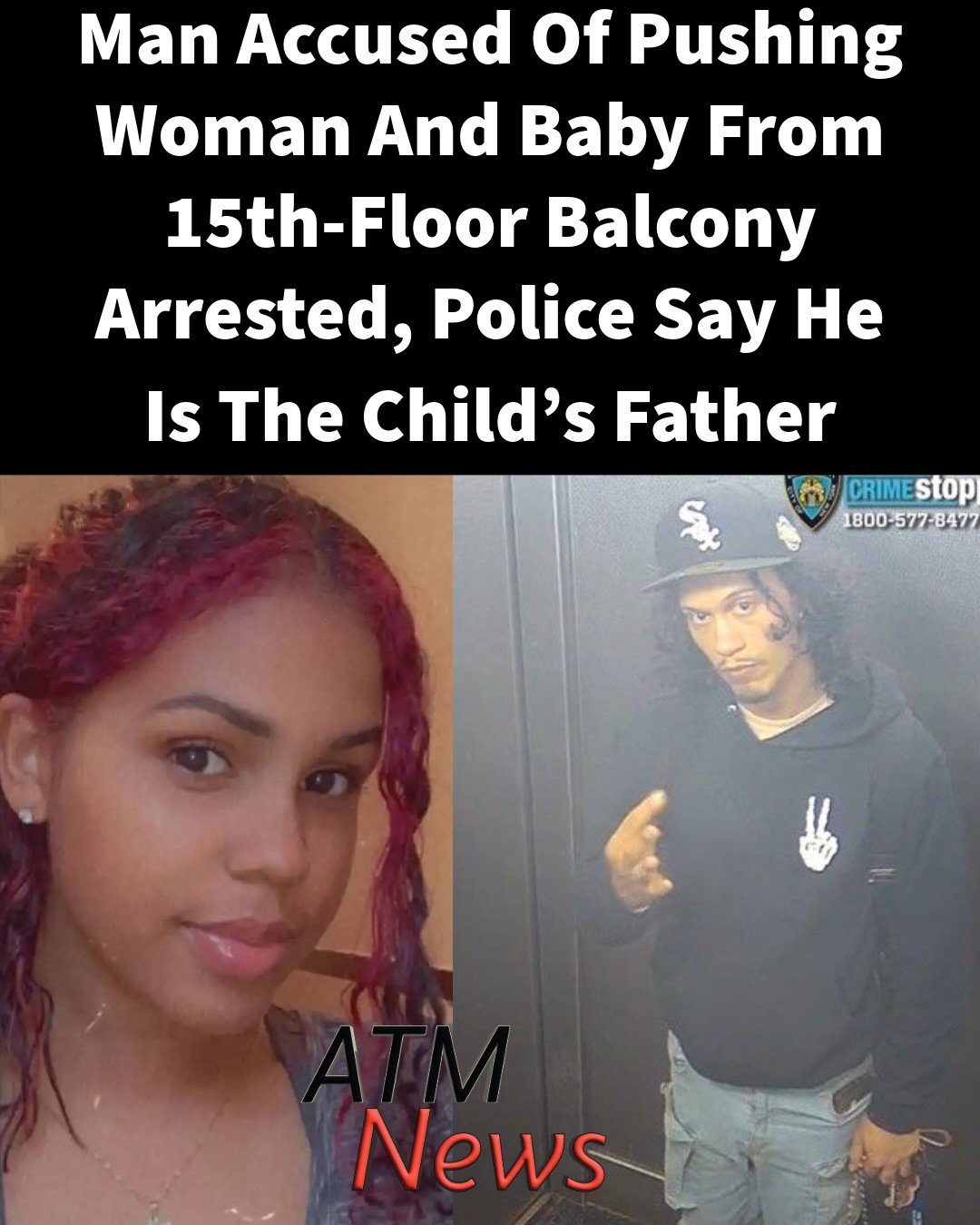 UPDATE: Angel Carrasco, 31, who was wanted by the NYPD for allegedly pushing Nathaly Ramirez from her 15th-floor Bronx apartment balcony while she held her 8-month-old daughter, was arrested late Wednesday night.According to reports, Carrasco is the father of Ramirez’s daughter, who remains hospitalized in critical but stable condition. Ramirez reportedly wrapped her arms tightly around her baby during the tragic fall, helping protect her.Carrasco faces multiple charges, including murder, attempted murder, manslaughter, attempted manslaughter, and assault.