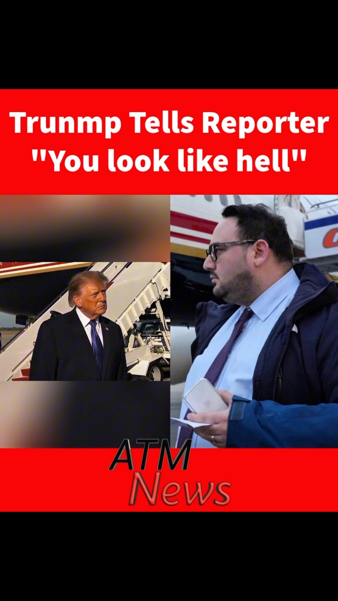 President Donald Trump went off on Reuters reporter Jacob Bogage and insulted his appearance after he asked whether Trump canceled his Kansas rally because he was “sick of traveling.”